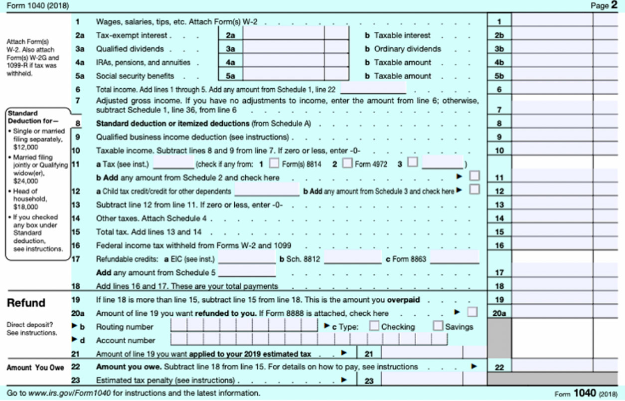 1040 Form 2022
